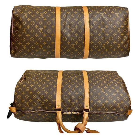 LOUIS VUITTON Monogram Keepallโ55 Travel Bag ๐งณ LV 29 - Picture 10 of 17